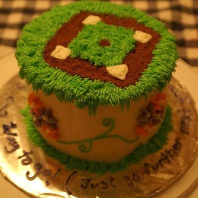 Softball Field Cake