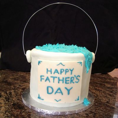 Paint Tin Cake For My Dad