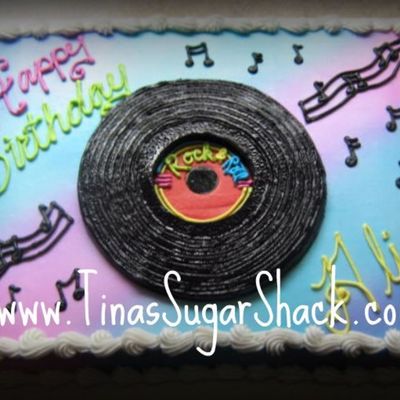 50's Rock And Roll Cake