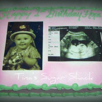 Baby's First Birthday Pink/green