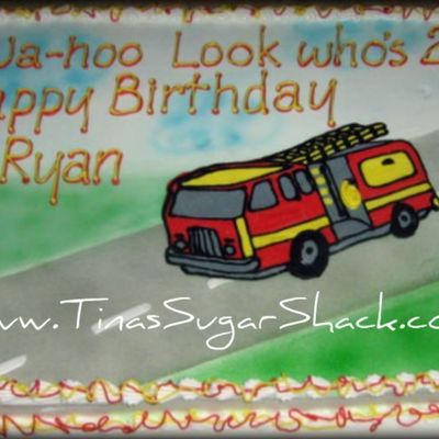 Firetruck Cake