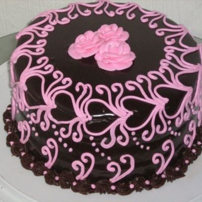 Ganache With Scrolls