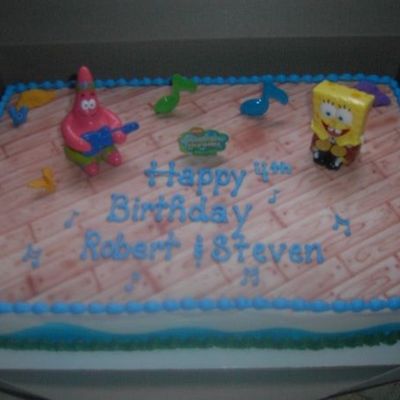 Spongebob And Patrick Cake