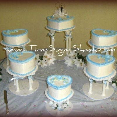 Heart Shaped Wedding Cake(S)