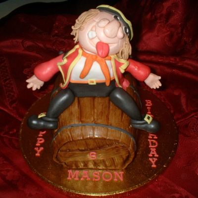 Pirate Sitting On A Barrel