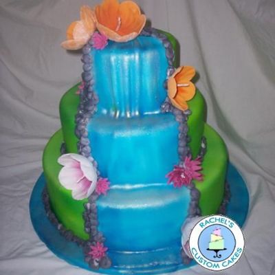 Tropical Waterfall Cake