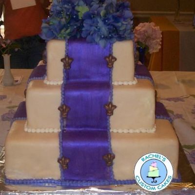 Hydrangea Wedding Cake