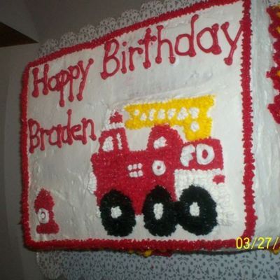 Firetruck Cake