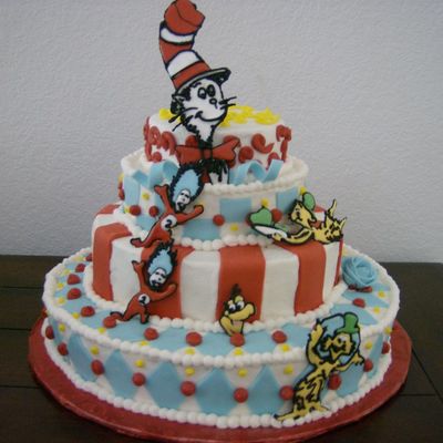Another Pic Of Dr. Seuss Cake