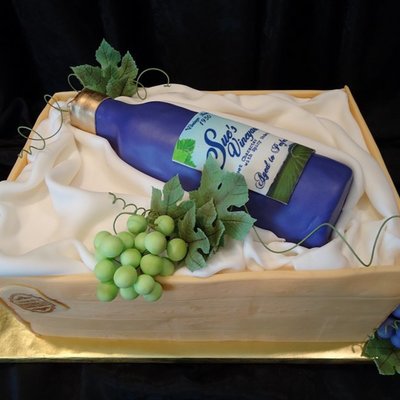 Wine Bottle Cake