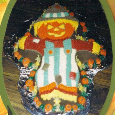 Fall Scarecrow Cake