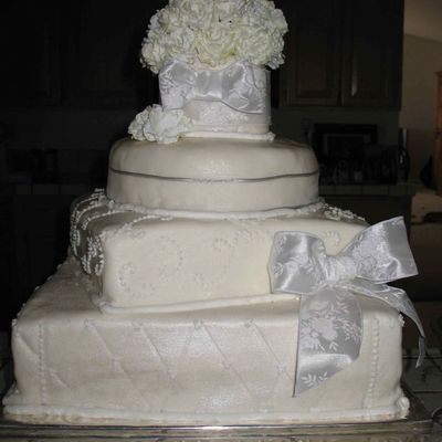 My First Fondant Wedding Cake