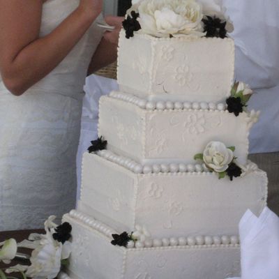 Square Wedding Cake