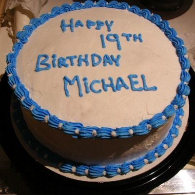 Blue Birthday Cake