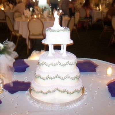 Tired Heart Wedding Cake