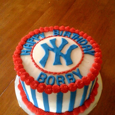 New York Yankee Birthday Cake