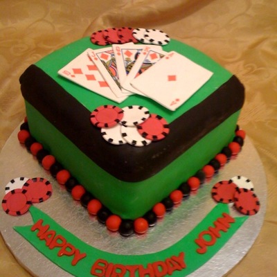 Poker Cake