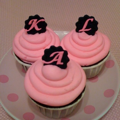Monogram Cupcakes