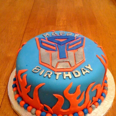 Transformer Birthday Cake