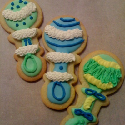 Baby Rattle Cookies