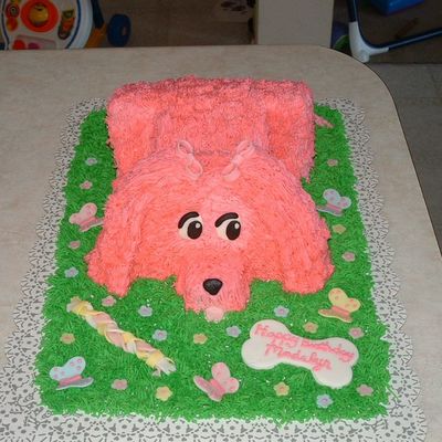 Pink Puppy Cake