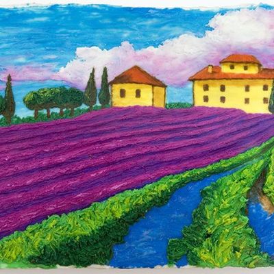 Lavender Field's Painting