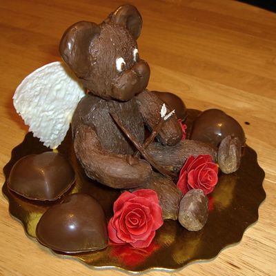 Cupid Chocolate Teddy Bear