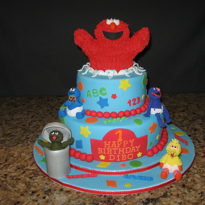 Sesame Street Birthday Cake