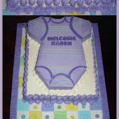 Purple Onsie Cake