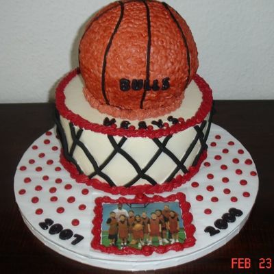 Youth Basketball Team Cake
