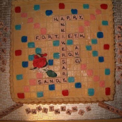 40Th Anniversary Scrabble Board