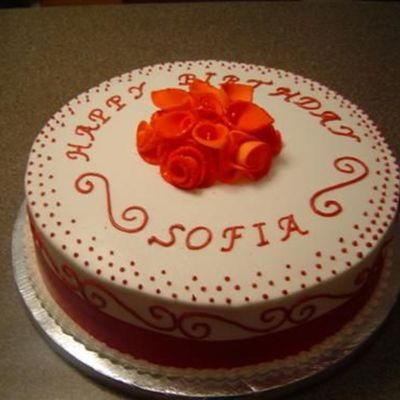 Red And White Cake