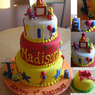 Sesame Street First Birthday Cake