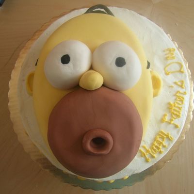 Homer Simpson Father Day Cake
