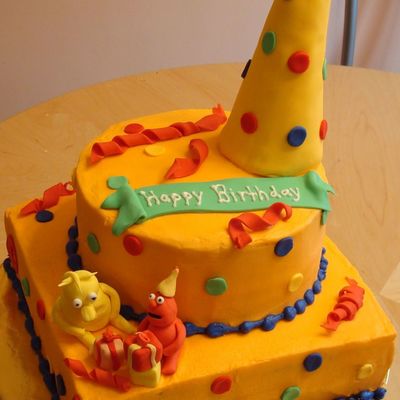 Sesame Street 1St Birthday Cake