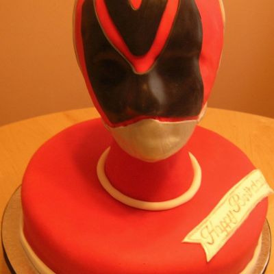 Red Power Ranger Cake