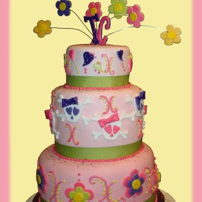 Sweet 16 Birthday Cake