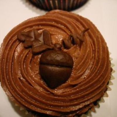 Fall Chocolate Cupcake