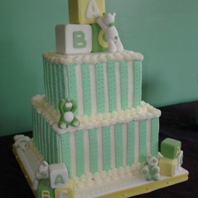 Teddy Bear Baby Shower Cake