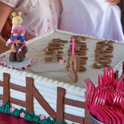 Cowgirl Birthday Cake