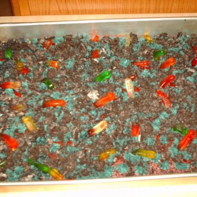 Dirt Worm Cake