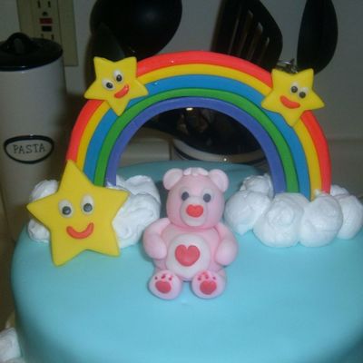 Close Up Of Bear And Rainbow