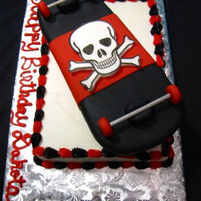 Skateboard Birthday Cake