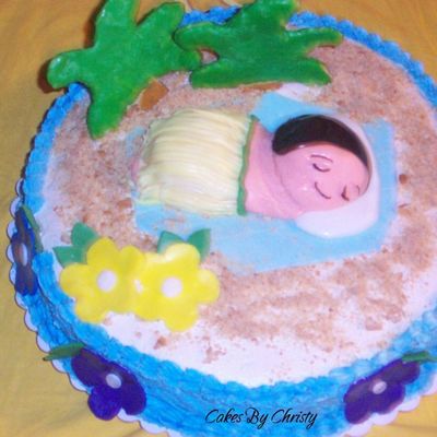Tropical Theme Baby Shower Cake