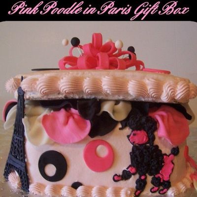 Pink Poodle In Paris Gift Box