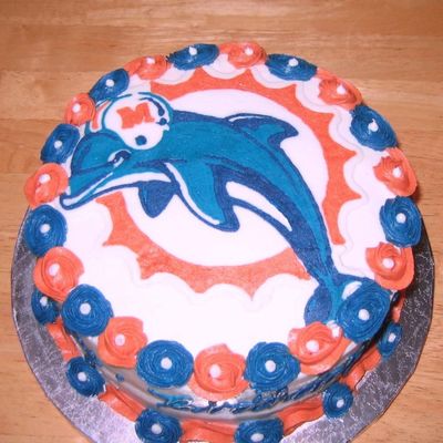 Miami Dolphins Birthday Cake