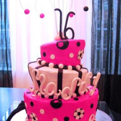 Sweet Sixteen Retro Cake