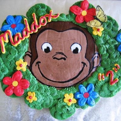Curious George Cupcake Cake