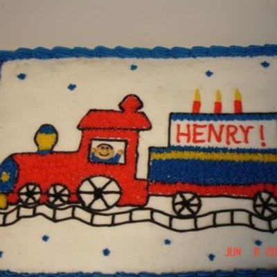 Train Birthday Cake