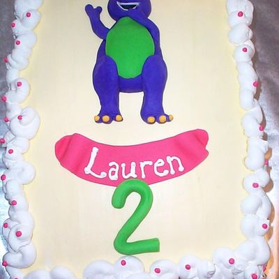 Barney In Fondant
